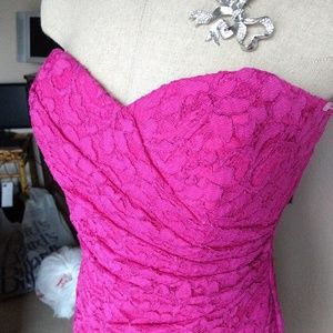 Formal gown strapless lace